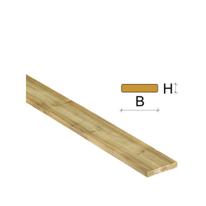 LISTONE P/PAVIMENTO PINO IMPREGN 28X120X2400 MM