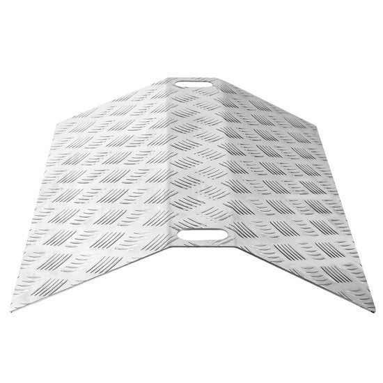 Sostegno per scale 60 x 70 x 10 cm - Alluminio - Piattaforma di accesso Sostegno di salita Piattaforma di sostegno - Sostegno di salita Piattaforma di accesso per carrozzelle e sedia a rotelle