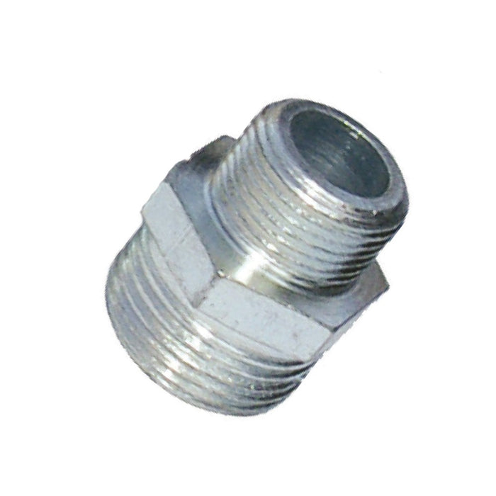 Nipplo doppio ridotto mm acciaio zincato