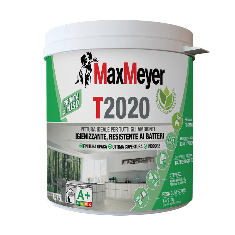 MAX IDROPITTURA T2020 TRASPIRANTE 0,750 L BIANCO