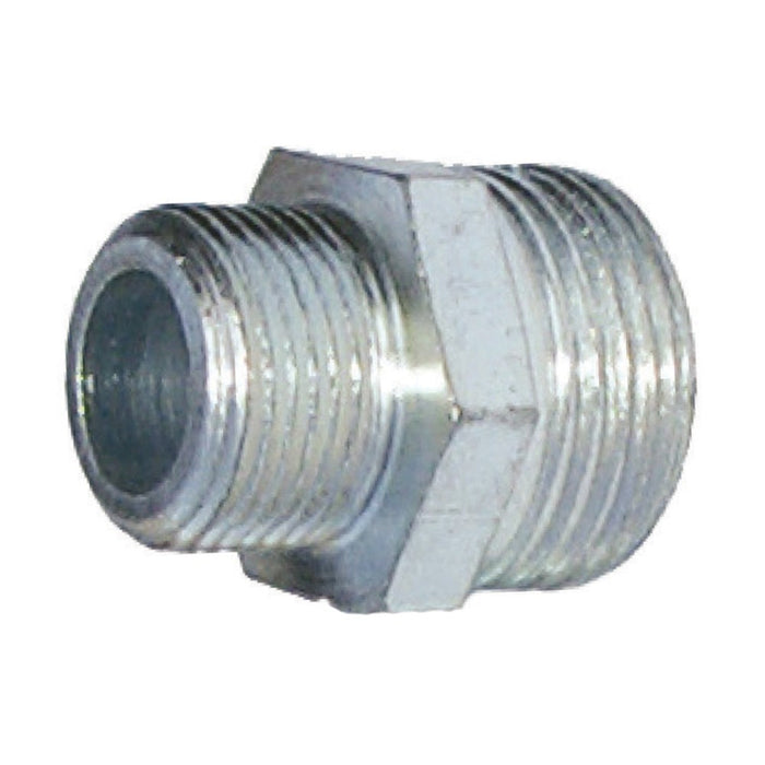 Nipplo doppio ridotto mm acciaio zincato