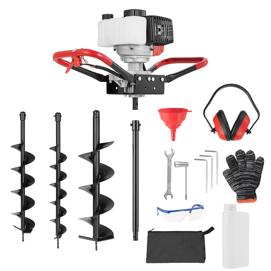 Trivella Mototrivella Trivella a Motore Benzina 52cc Monocilindrica Tre Punte