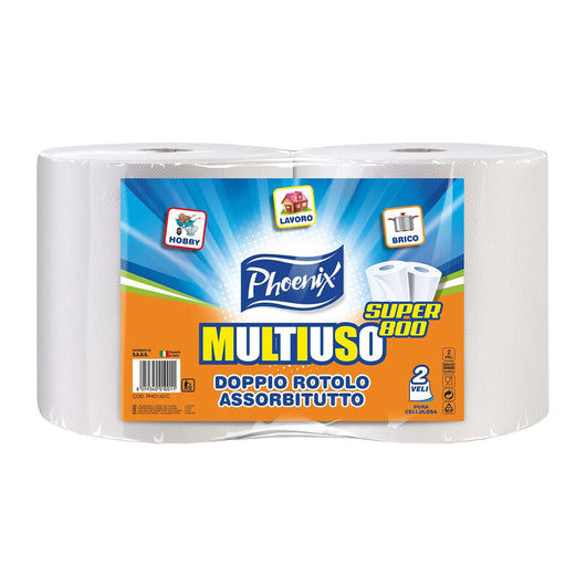 BOBINA CARTA PURA CELLUL SUPER 800 2 PZ  1,4 KG CA