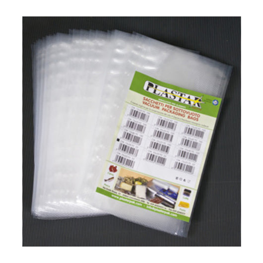 BUSTA GOFFRATA 15X25 CM P/SOTTOVUOTO  25 PZ