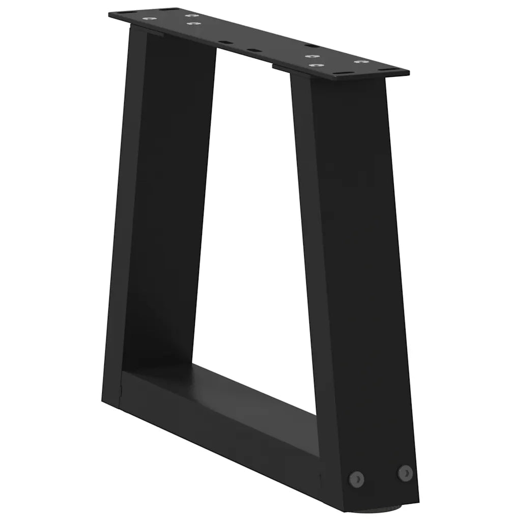 Gambe per Tavolino da CaffÃ¨ a Forma di V 2 pz Nere 30x(30-31,3) cm Acciaio