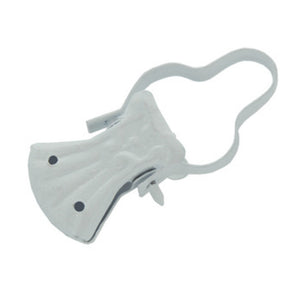 SC PINZA P/TENDE C/ARCO LACCATO BIANCO 10 PZ