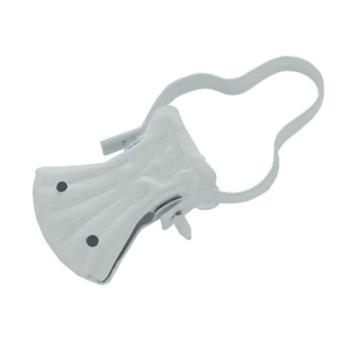 SC PINZA P/TENDE C/ARCO LACCATO BIANCO 10 PZ