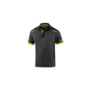 SPARCO POLO TOLEDO GREY YELLOW TG XS