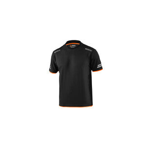SPARCO T-SHIRT TUCSON BLACK ORANGE TG XXL