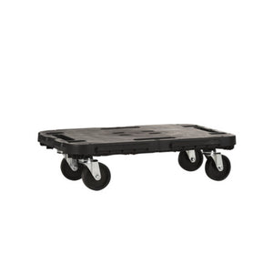 PEDANA C/RUOTE DOLLY PORTATA STATICA 300 KG NERO