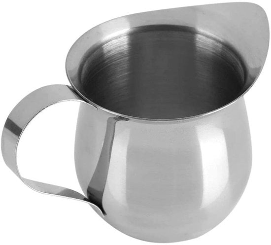Bottone schiuma per caffè 90 ml - Acciaio inossidabile - Latte art - Resistentente alla lavastoviglie - Caffettiera per latte