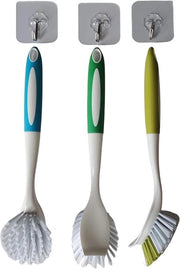 Set di spazzole per la pulizia del lavandino - 3 pezzi - spazzola per le ruote - spazzole per la pulizia - pulizia della cucina - spazzola per le giunzioni delle pareti