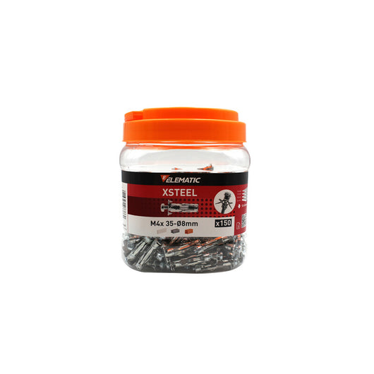 ELEMATIC BARATTOLO 150 TASSELLI XSTEEL M4 CARTONG