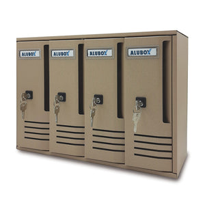 CASSETTA POSTALE ALUBOX CUBO C4 42X17,5X30 SABBIA