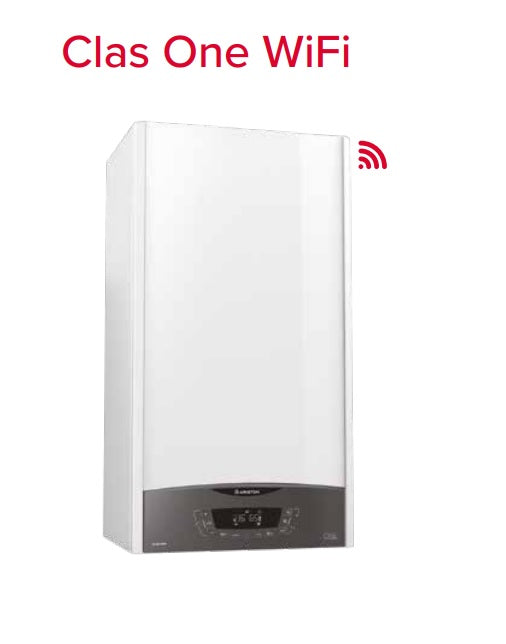 Caldaia a Condensazione Ariston CLAS ONE Wi-Fi 30 kW Low NOx Metano/Gpl Completa di Kit Scarico Fumi 3302124