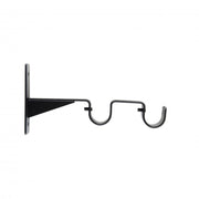 Supporto frontale doppio per bastoni tende 22 mm