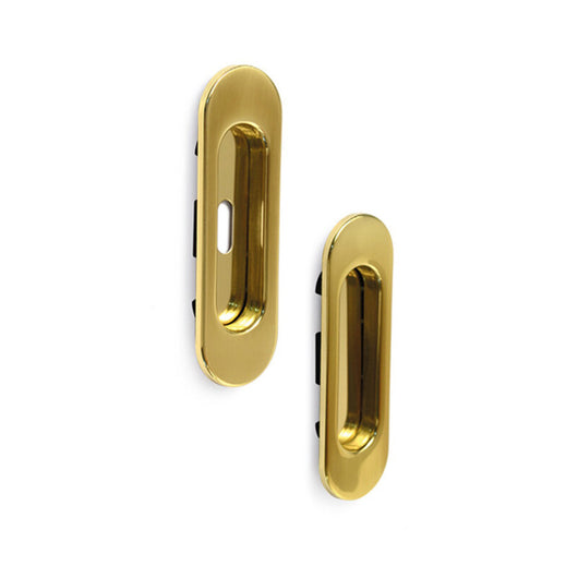 MANIGLIA OVALE PORTA SCORR C/FORO E SENZA ORO