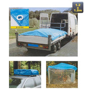 Trade Shop - Telo Copritutto Polietilene Impermeabile Con Occhielli 1,8 X 1,2 Mt Fai Da Te -