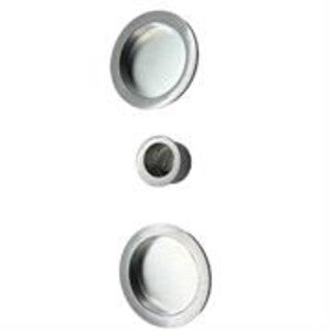 KIT MANIGLIE TONDO CIECO PORTE SCORREVOLI CROMO