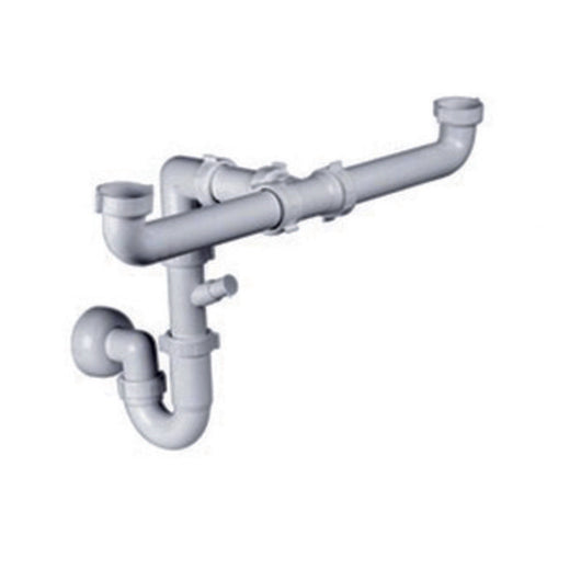 SIFONE LAVELLO 2 VIE C/ATT LAVAST BASSO INGOMBRO