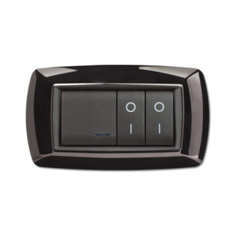 PLACCA LIFE LIVING PLAST NERO 4P