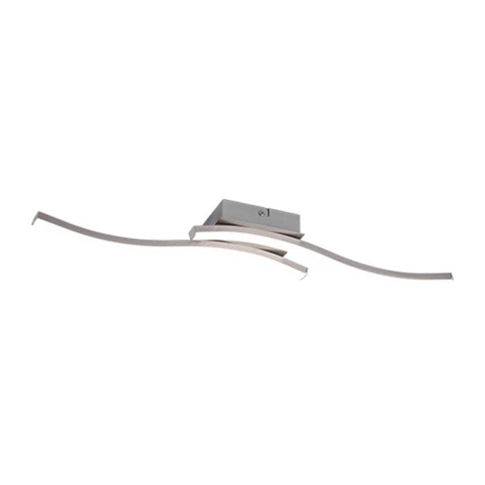 PLAFONIERA LED ROUTE ACCIAIO SATIN. 2 LUCI X 5W 4000K