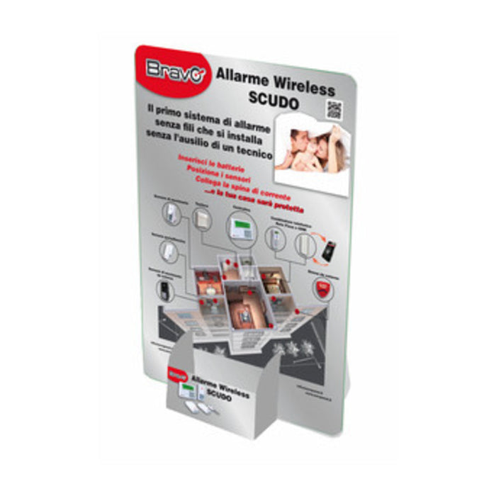 PANNELLO PUBBLICITARIO ALLARME CM.30X42