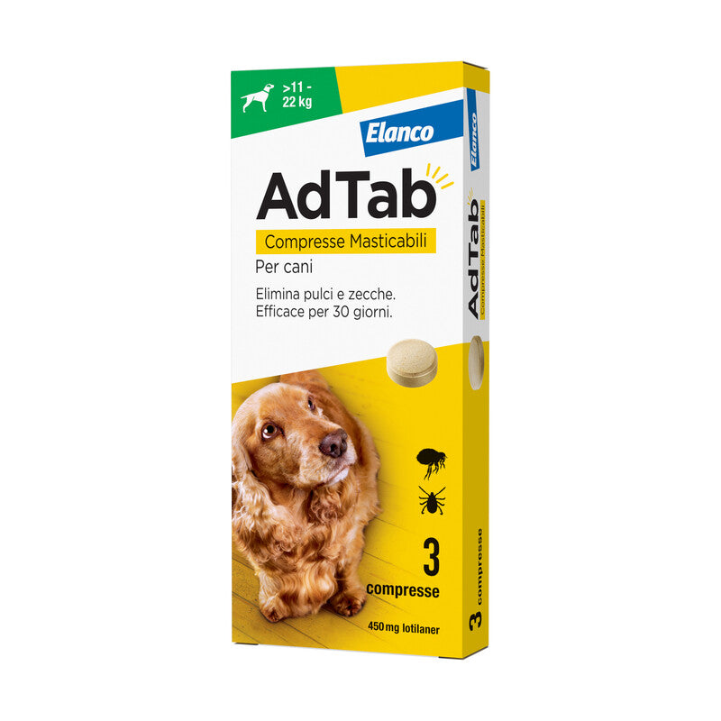 ADTAB COMPRESSE MASTICABILI P/CANI 11 - 22 KG