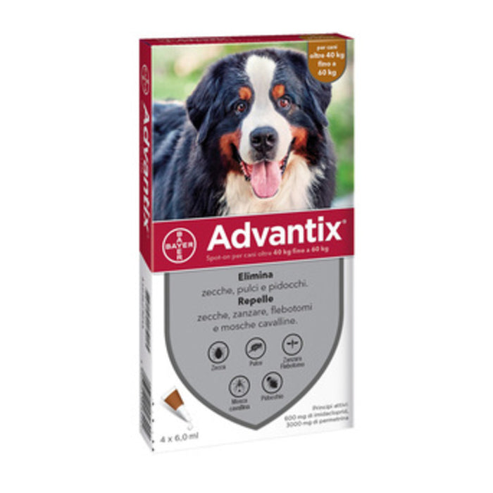 BAYER ADVANTIX SPOT ON 4 PIPETTE CANI 40 -60 KG