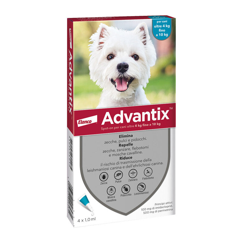BAYER ADVANTIX SPOT ON 6 PIPETTE CANI  4-10 KG