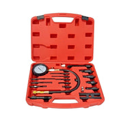 Trade Shop - Kit 18pz. Tester Pressione Di Compressione Per Motori Diesel Tdi Cdi Td Auto -
