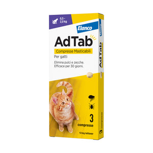 ADTAB COMPRESSE MASTICABILI P/GATTI 0,5-2,0 KG