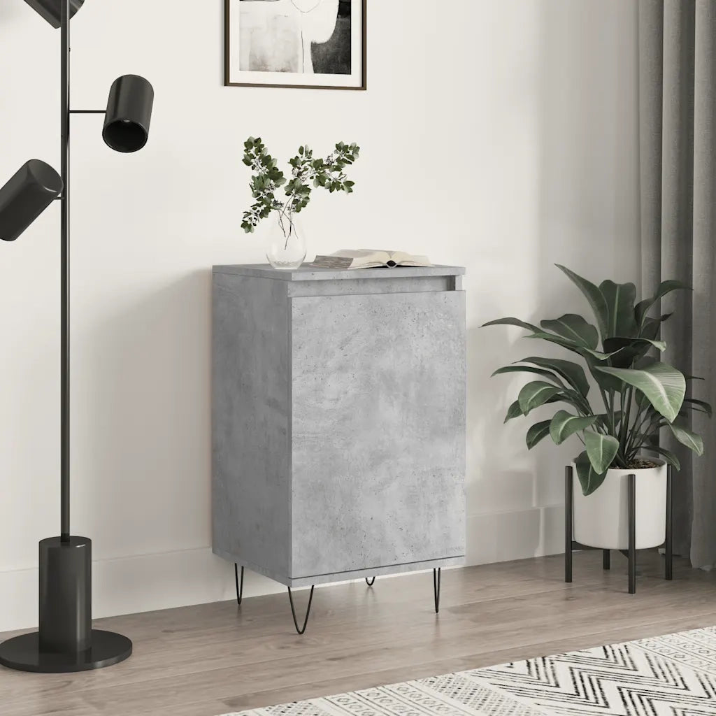 Credenza | Madia | Buffet da pranzo | Armadio da pranzo Grigio Cemento 40x35x70 cm in Legno Multistrato