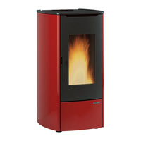 TERMOSTUFA PELLET 14.8 KW MARINA IDRO H11 BORDEAUX