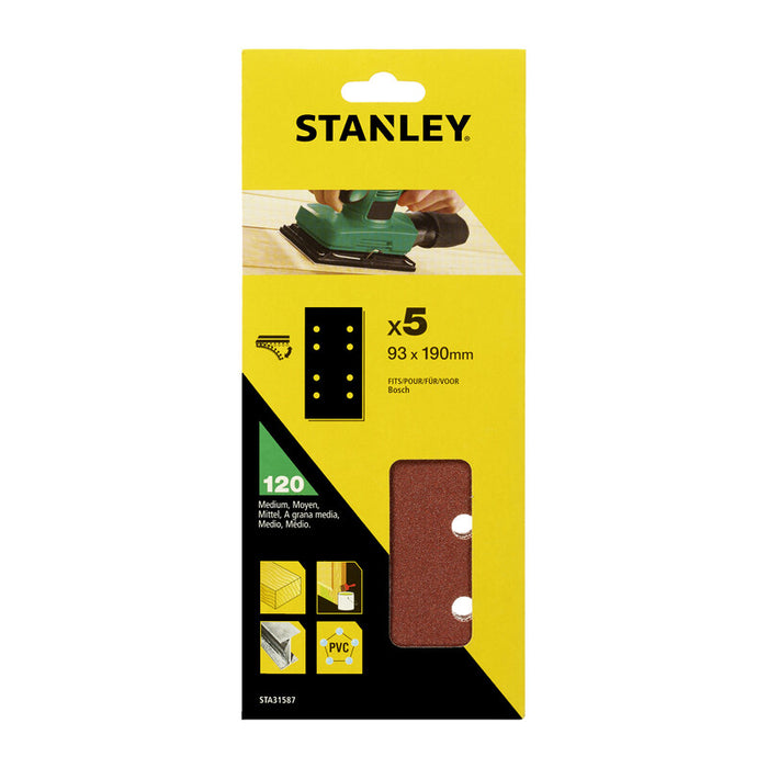 STANLEY STA31587 5 FOGLI VEL BOSCH 93X190 GR 120
