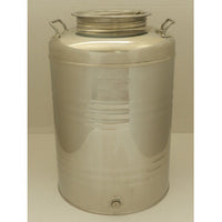 FUSTO OLIO ACCIAIO INOX 441  50 L AGGRAFFATO