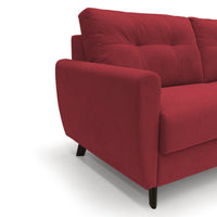 Callisto Divano letto matrimoniale 168 cm rosso