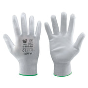 GUANTI 'ECO-PU' Tg. 9  bianco- 12 coppia - NERI