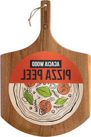 Pala per pizza in legno di acacia da 356 cm - Pala per pizza in legno da 35 pollici con manico - Accessori per forno a pizza - Spatel gourmet