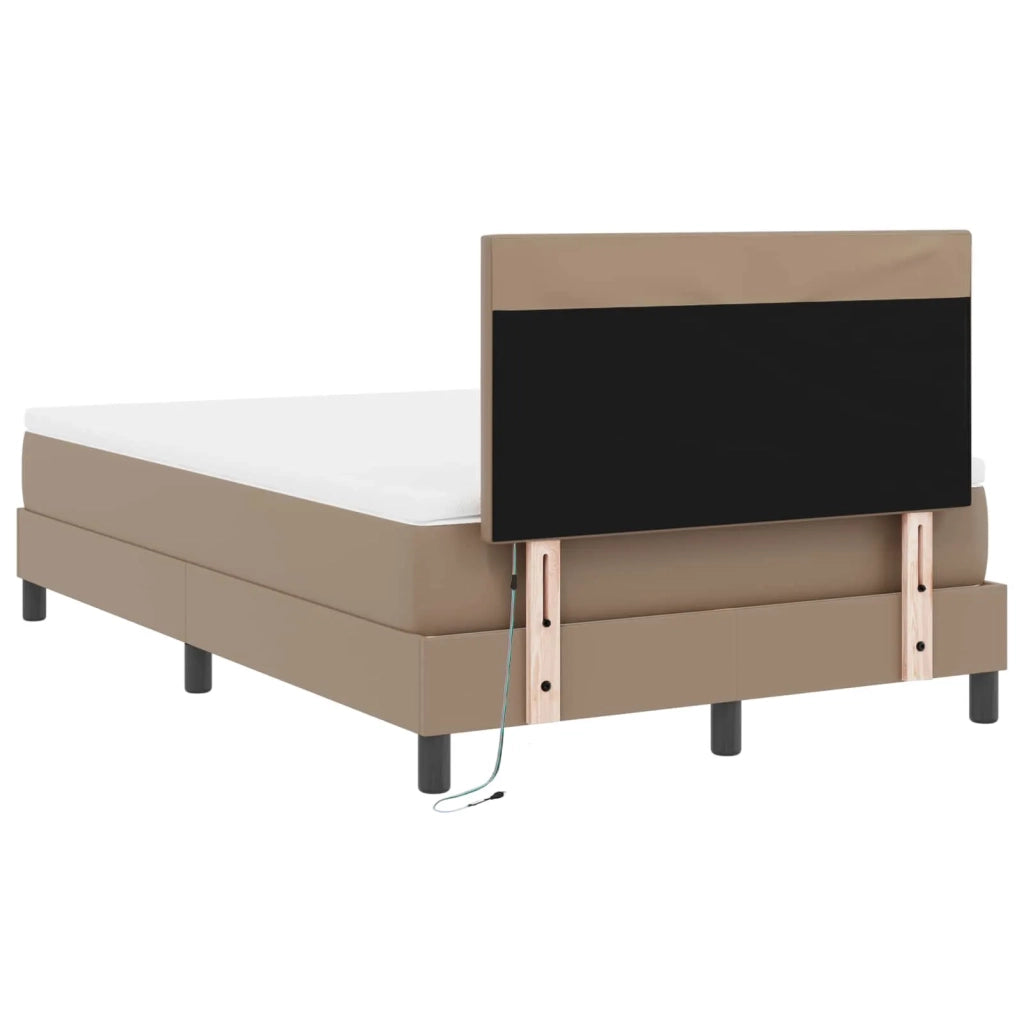 Letto a molle Cappuccino 120 x 200 cm Pelle sintetica 3339047