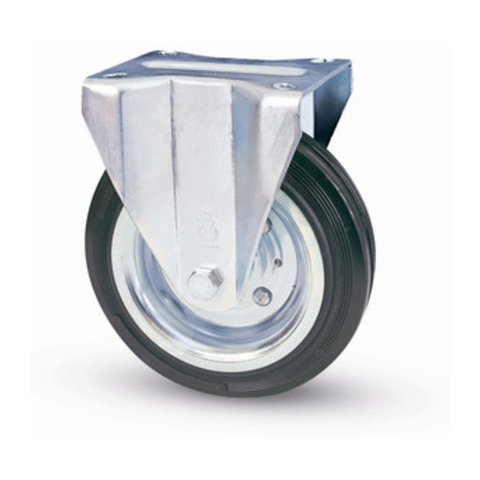 RUOTA INDUSTRIALE D 150 MM GOMMA 80/A PIASTRA FIS