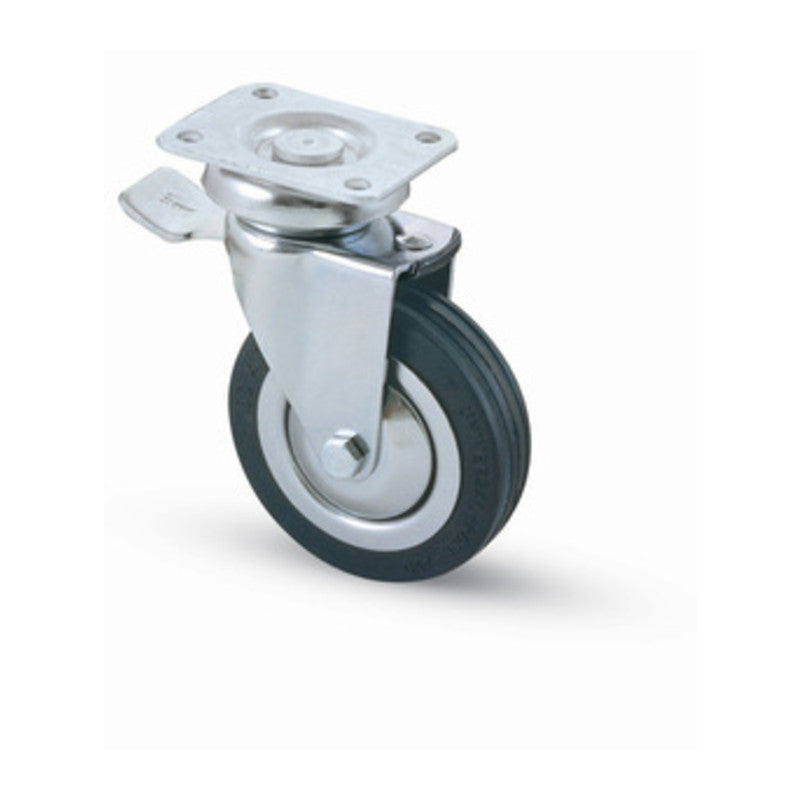 RUOTA CARRELLO D  80 MM GOMMA 155/BIS PIAS C/FR