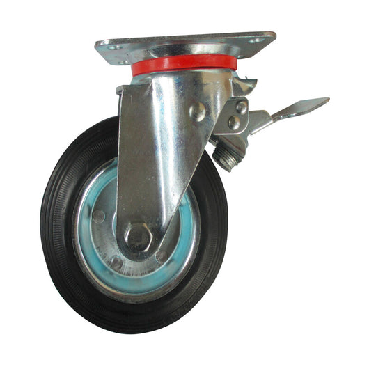 RUOTA INDUSTRIALE D  75 MM PIASTRA GIREV C/FRENO EXP