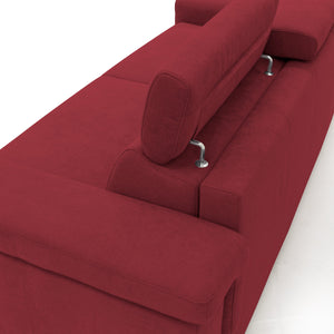 Giunone Divano letto mat. H18 220 cm (mat. 140x197 cm) rosso