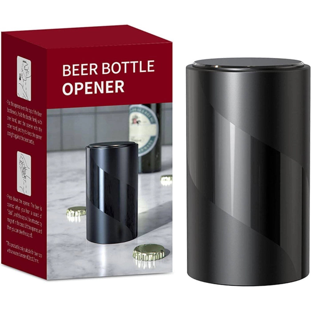 Trade Shop - Cavatappi Apribottiglie Stappa Tappo Con Pressione Su Bottiglia Birra Magnetico -