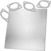 Pannello di sigillaggio per scarico, spessore 1,6 mm, sigillaggio scarico, sigillaggio curvo, carta, scarico, sigillaggio, lamiera metallica multi-strato, resistente al calore fino a 350 gradi, per pezzi di spruzzatura, flange e similari.