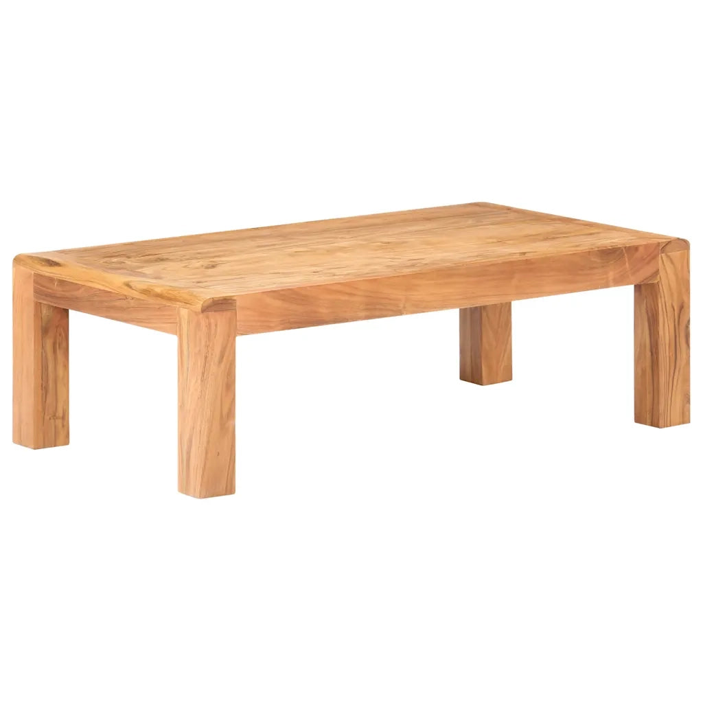 Tavolino da Salotto-Tavolino da soggiorno-Tavolo 110x60x35 cm Massello Acacia Finitura Ambra