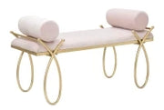 Panca Ribbon Rosa Cm 112,5X49X53