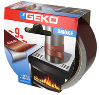 nastro in alluminio autoadesivo resistente alle alte temperature mm.40xmt.9 marrone cod:ferx.3306