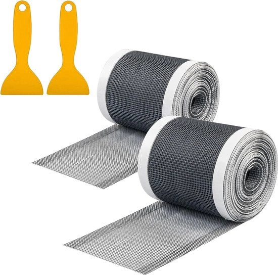 Drainaggio per doccia, 9 cm x 10 m, 2 pezzi, con set di adesivi a rete e spatola in plastica per vasca da bagno, cucina